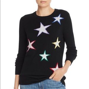 100% Cashmere Star Aqua Sweater (NWT)